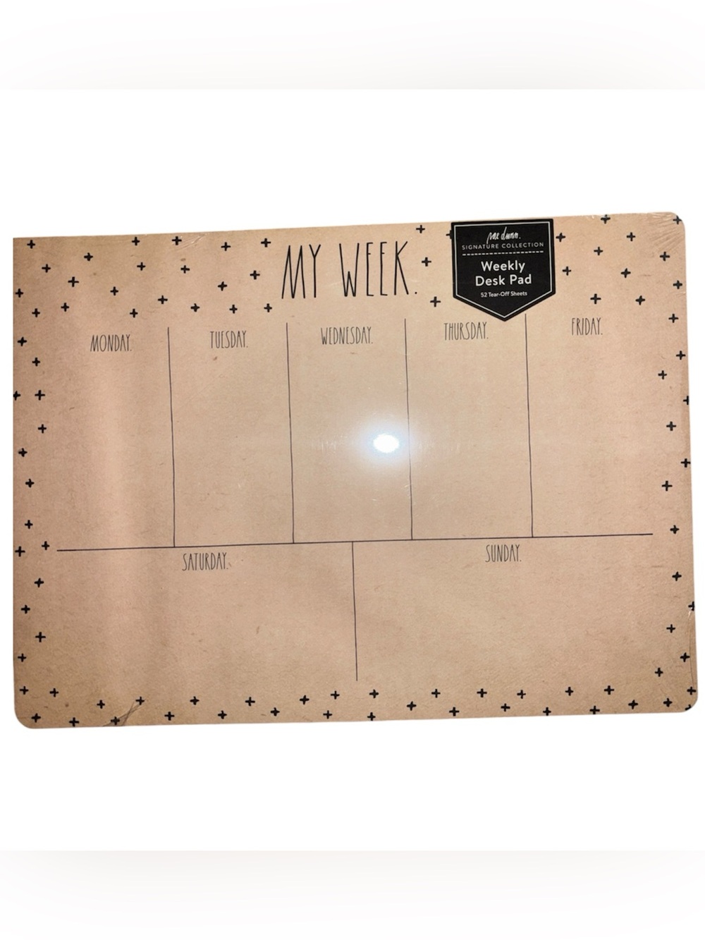 NEW Rae Dunn weekly desk pad